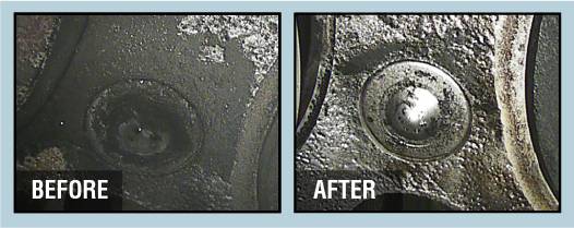 Breaks down deposits on injectors